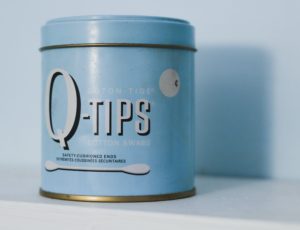 Antique Q-tip jar
